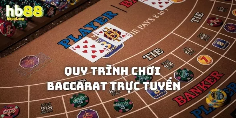 Quy trình diễn ra chi tiết một ván đấu Baccarat trực tuyến uy tín