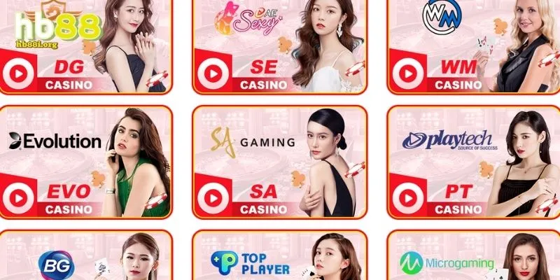 Giới thiệu về những sảnh Casino hot nhất tại HB88